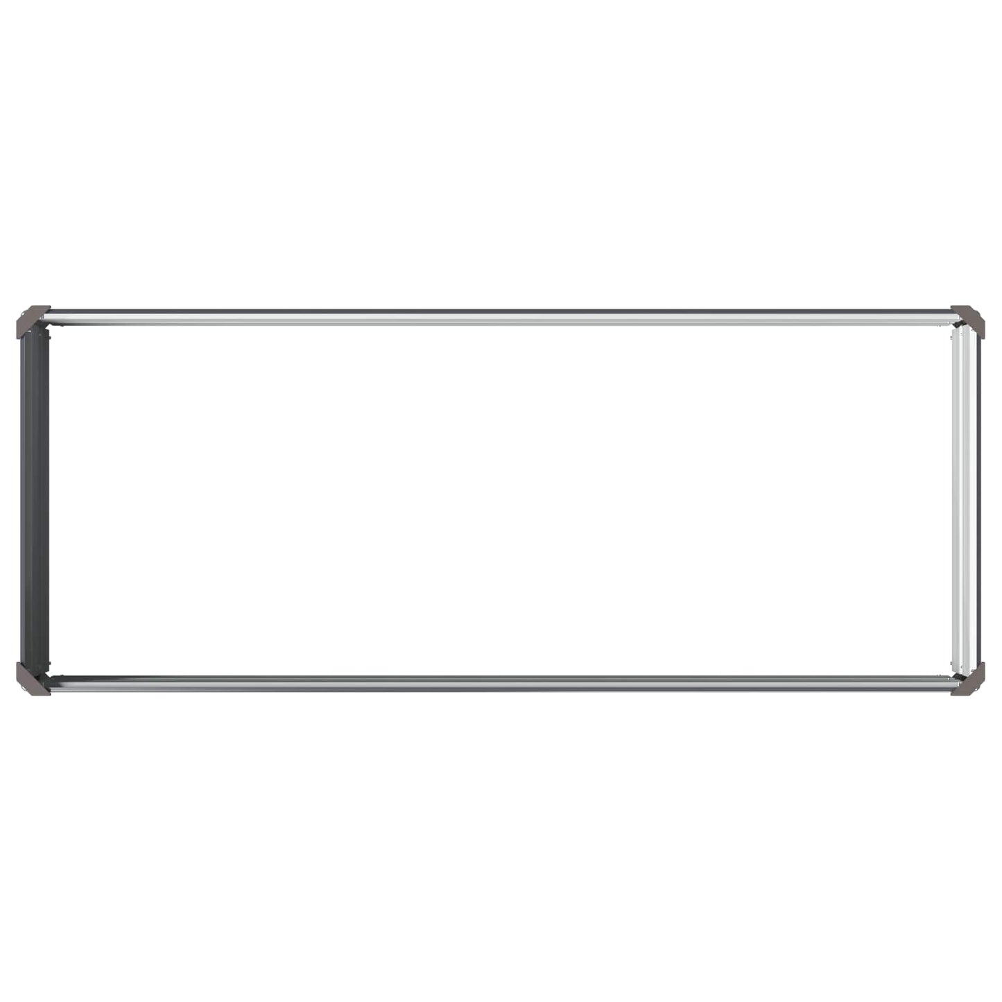 vidaXL Raised Garden Bed Anthracite 100 x 40 x 24 cm cold-rolled steel