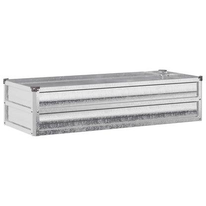 vidaXL Raised Garden Bed Silver 100 x 40 x 24 cm galvanized