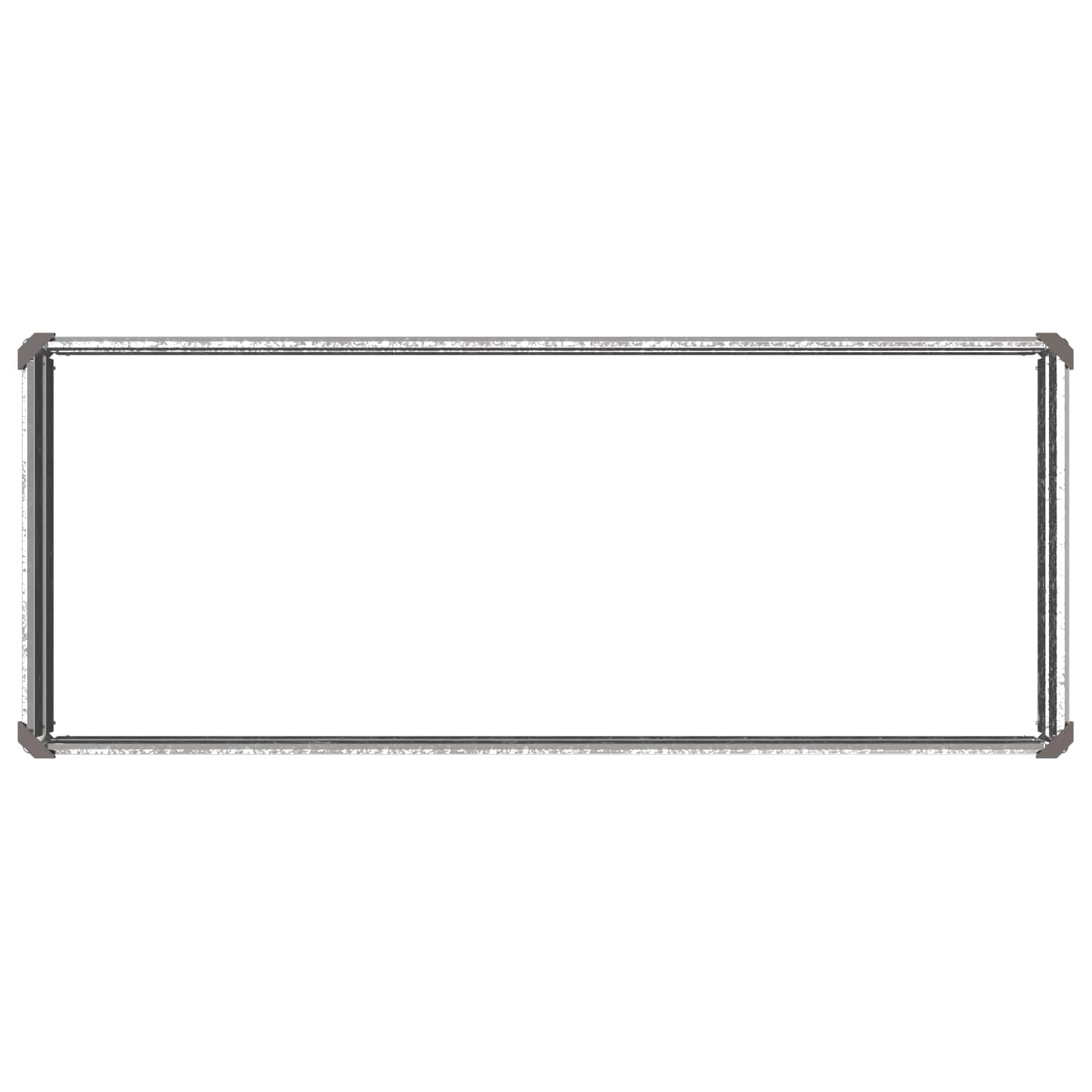 vidaXL Raised Garden Bed Silver 100 x 40 x 24 cm galvanized