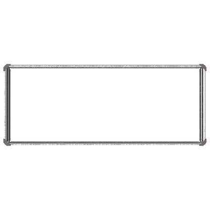 vidaXL Raised Garden Bed Silver 100 x 40 x 24 cm galvanized