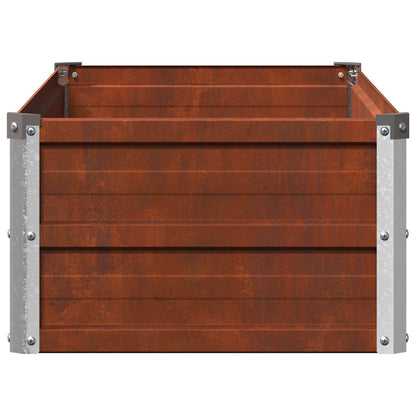vidaXL Raised Garden Bed Rusty 100 x 40 x 24 cm corton