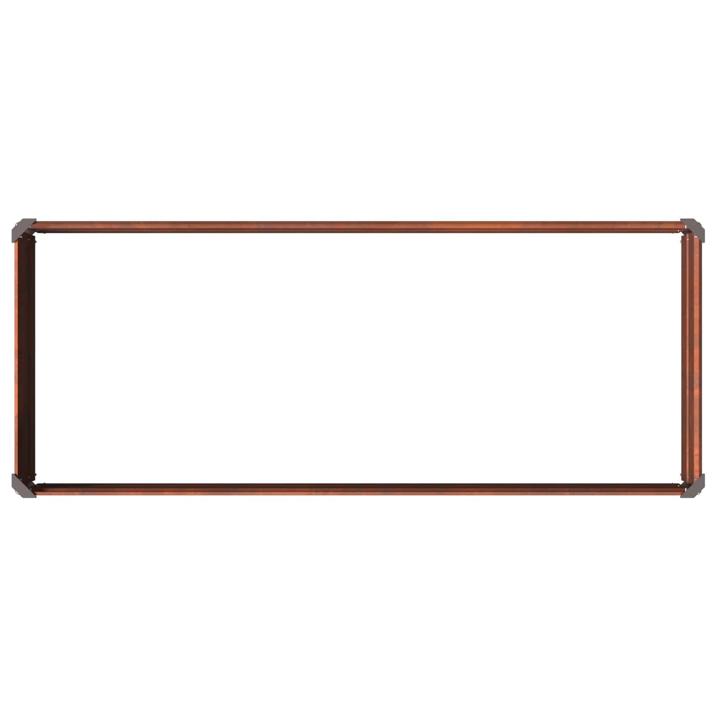 vidaXL Raised Garden Bed Rusty 100 x 40 x 24 cm corton