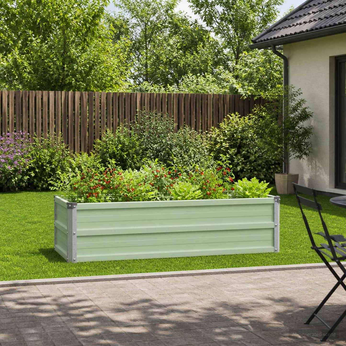 vidaXL Raised Garden Bed Pastel Green 100 x 40 x 24 cm