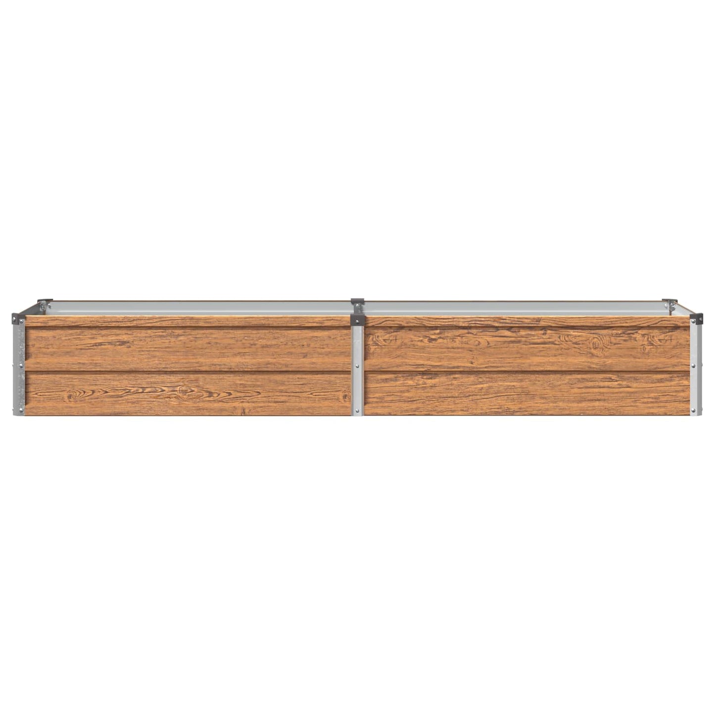 vidaXL Raised Garden Bed Wood Brown 160 x 40 x 24 cm cold-rolled steel