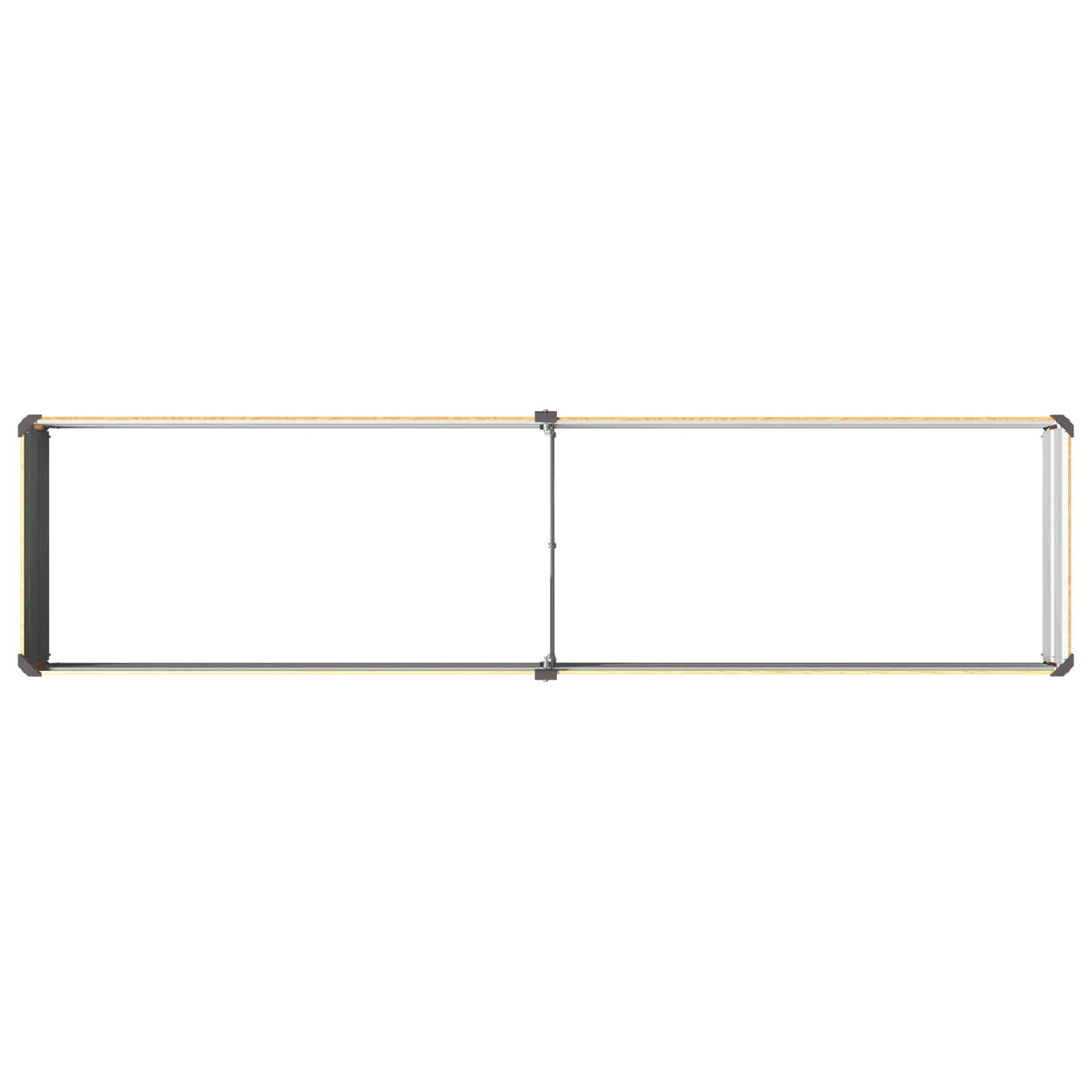 vidaXL Raised Garden Bed Natural 160 x 40 x 24 cm cold-rolled steel