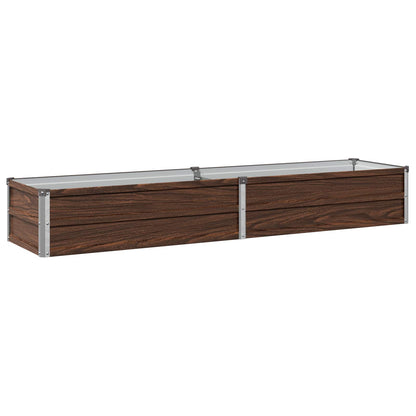 vidaXL Raised Garden Bed Black 160 x 40 x 24 cm cold-rolled steel