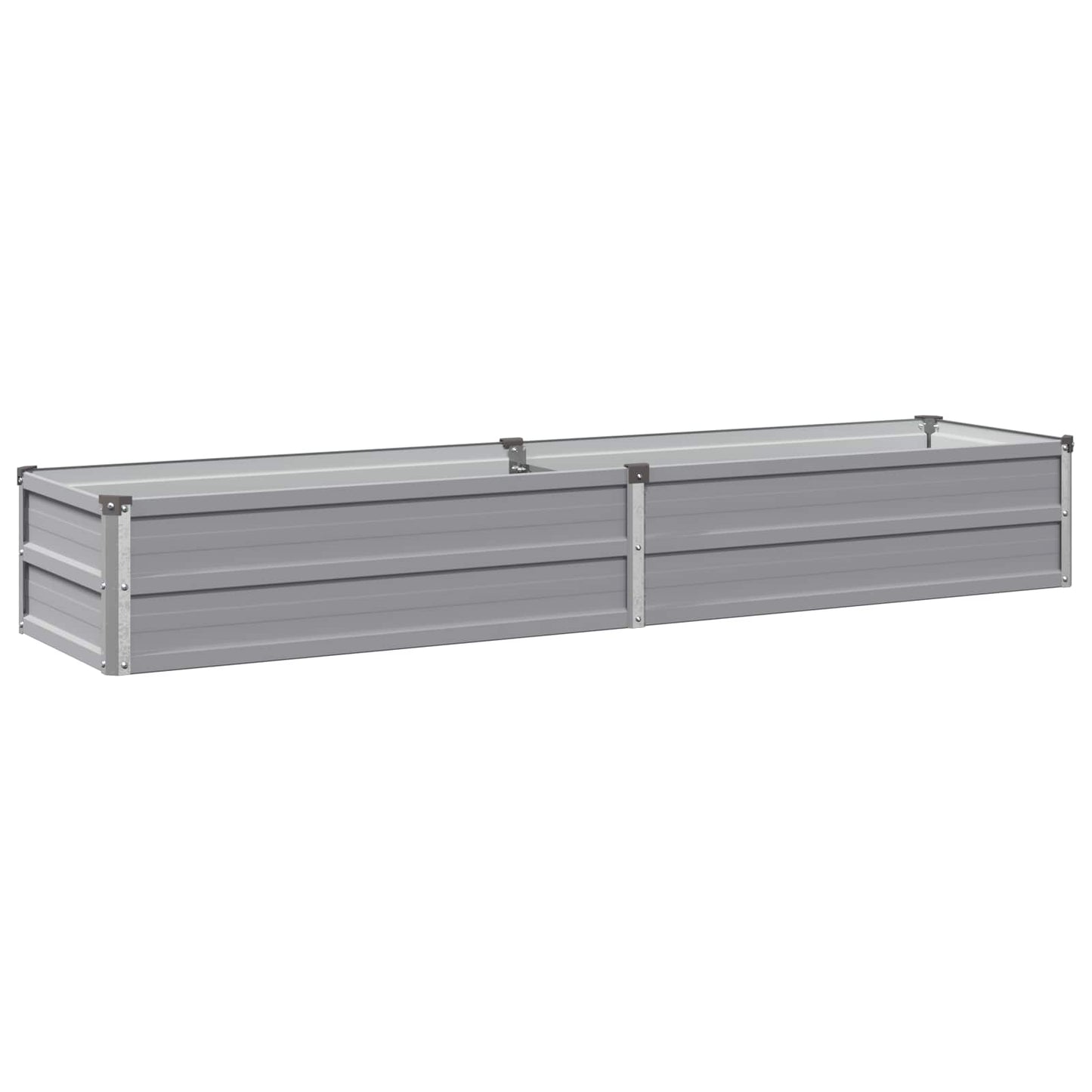 vidaXL Raised Garden Bed Grey 160 x 40 x 24 cm cold-rolled steel