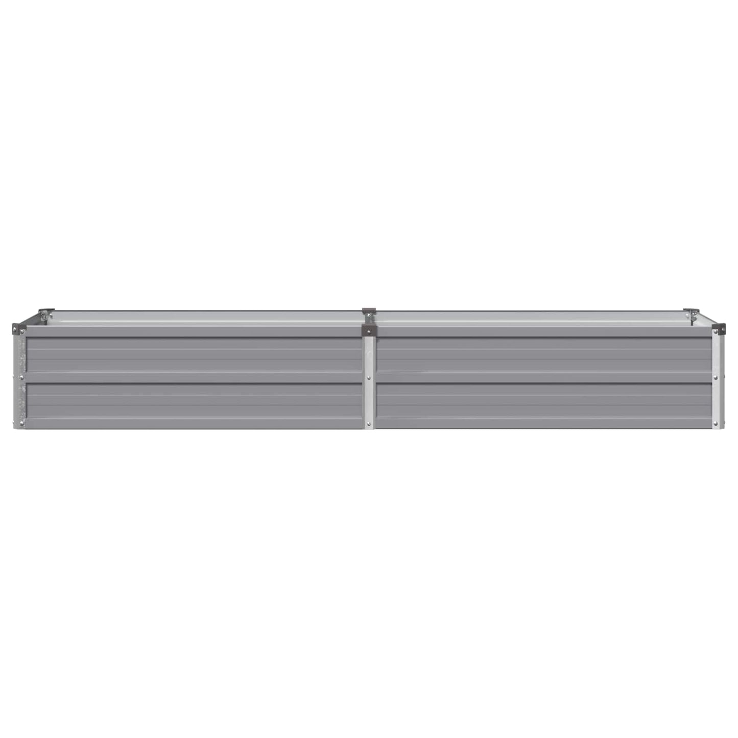 vidaXL Raised Garden Bed Grey 160 x 40 x 24 cm cold-rolled steel