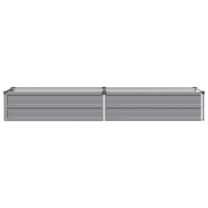 vidaXL Raised Garden Bed Grey 160 x 40 x 24 cm cold-rolled steel