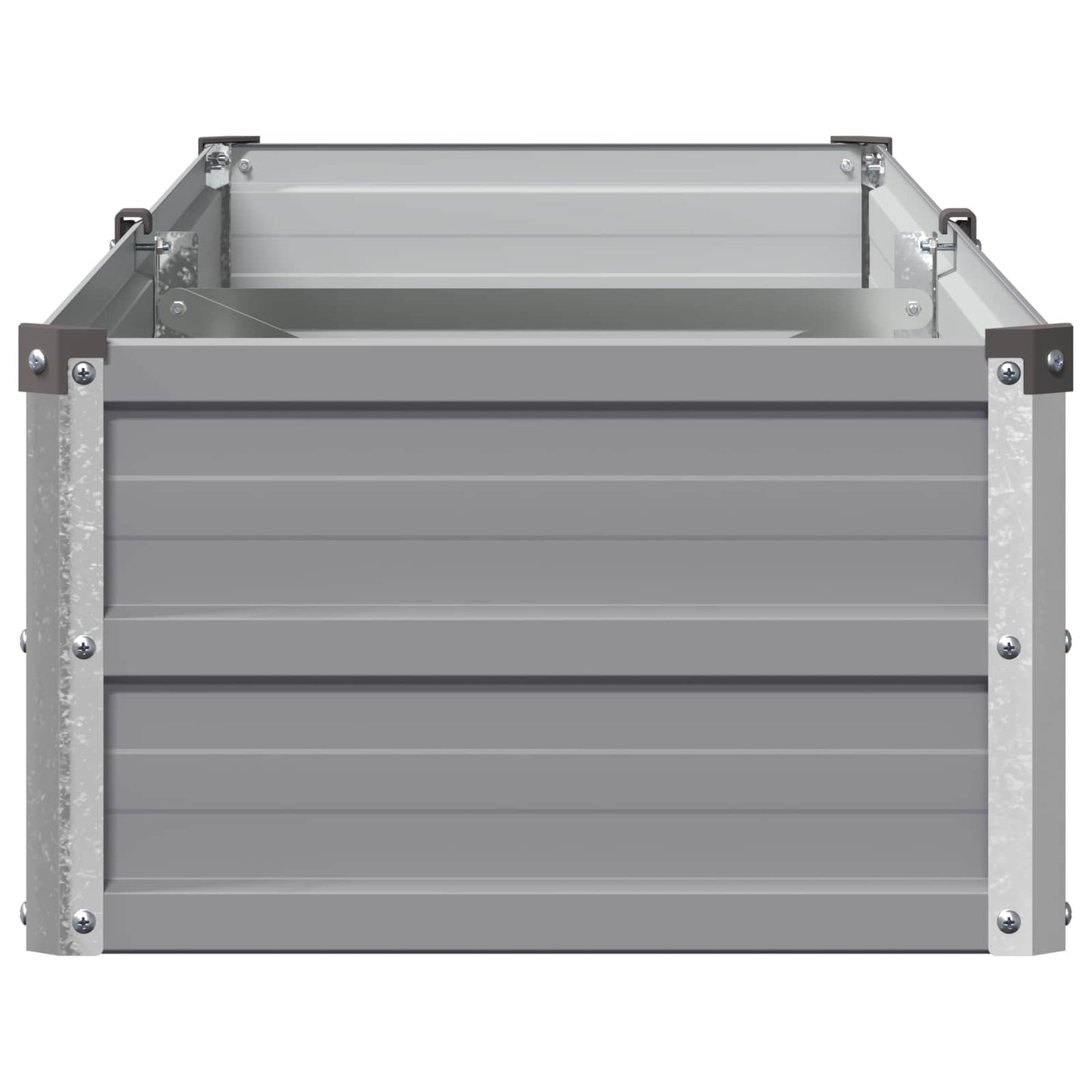 vidaXL Raised Garden Bed Grey 160 x 40 x 24 cm cold-rolled steel