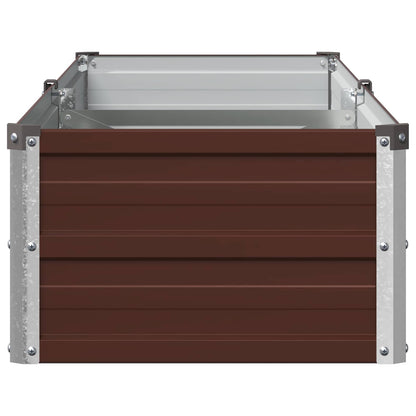 vidaXL Raised Garden Bed Brown 160 x 40 x 24 cm cold-rolled steel