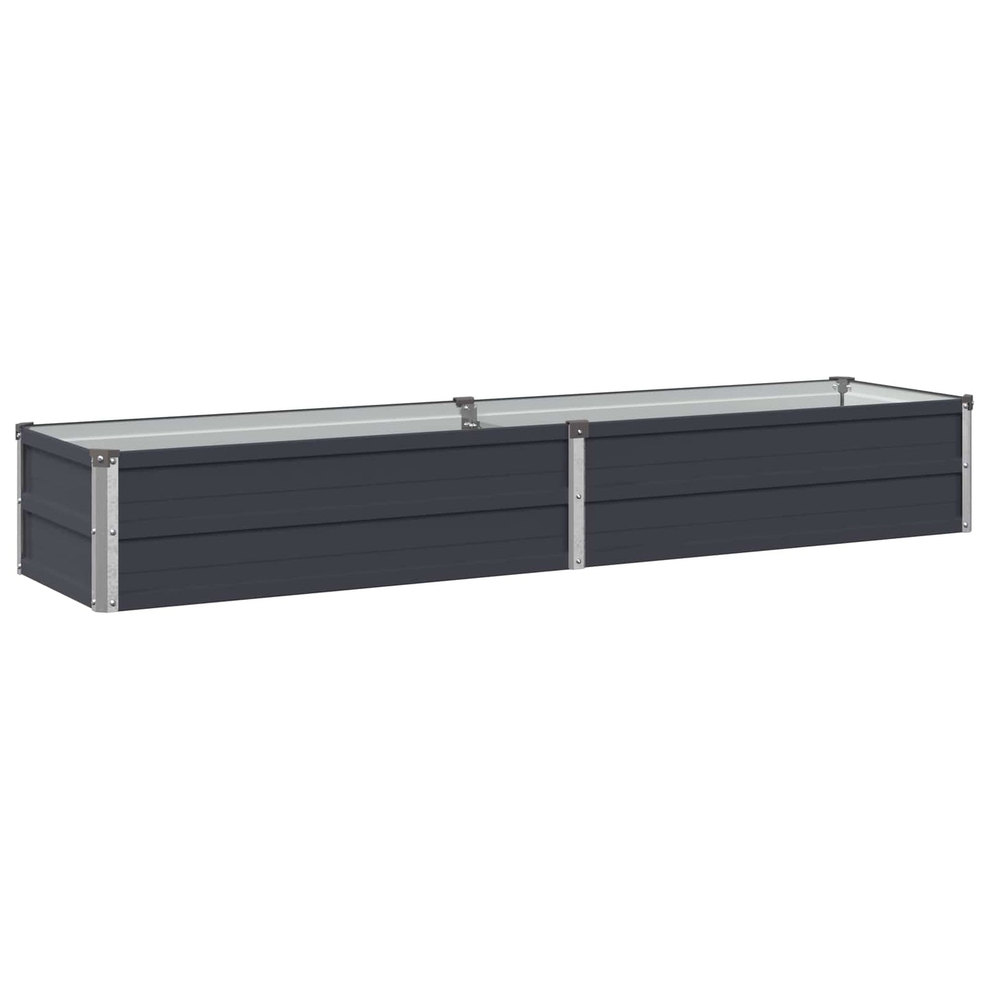 vidaXL Raised Garden Bed Anthracite 160 x 40 x 24 cm cold-rolled steel