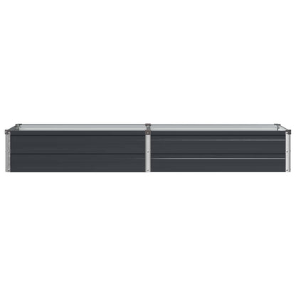 vidaXL Raised Garden Bed Anthracite 160 x 40 x 24 cm cold-rolled steel