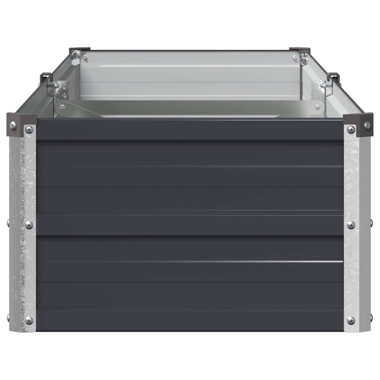 vidaXL Raised Garden Bed Anthracite 160 x 40 x 24 cm cold-rolled steel