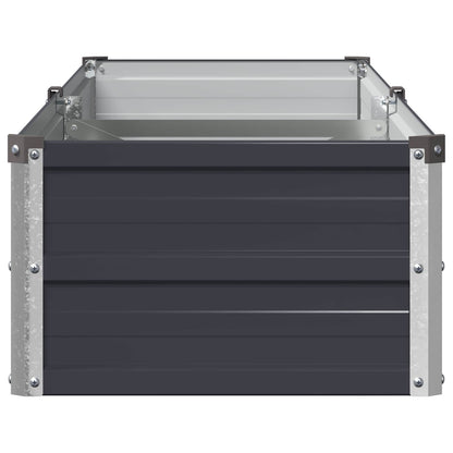 vidaXL Raised Garden Bed Anthracite 160 x 40 x 24 cm cold-rolled steel