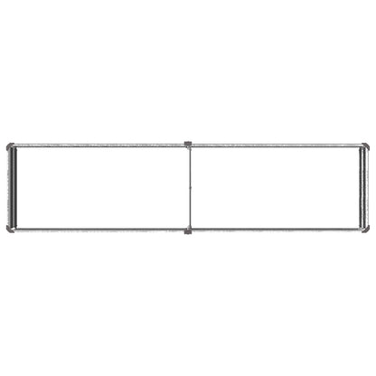 vidaXL Raised Garden Bed Silver 160 x 40 x 24 cm galvanized