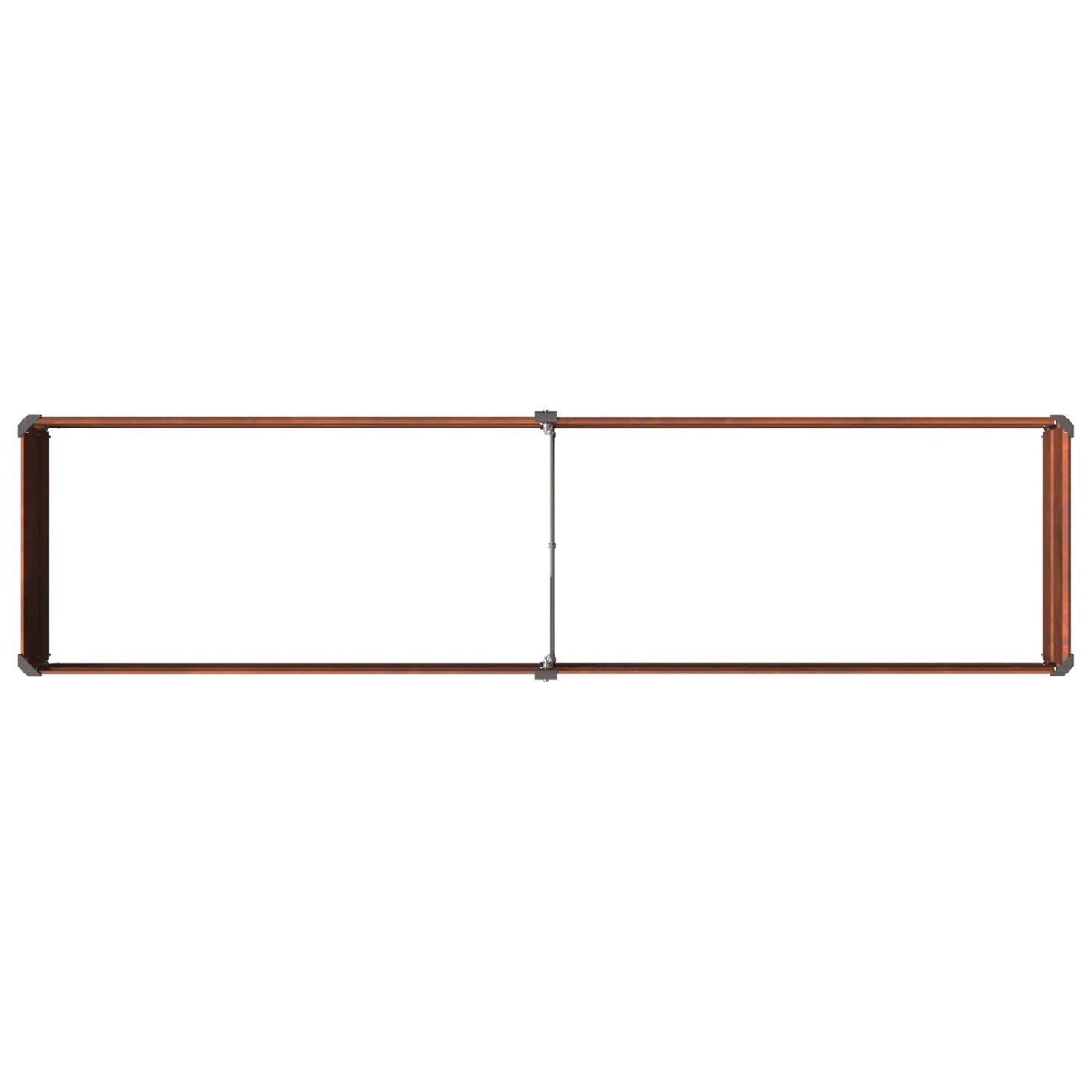 vidaXL Raised Garden Bed Rusty 160 x 40 x 24 cm corton