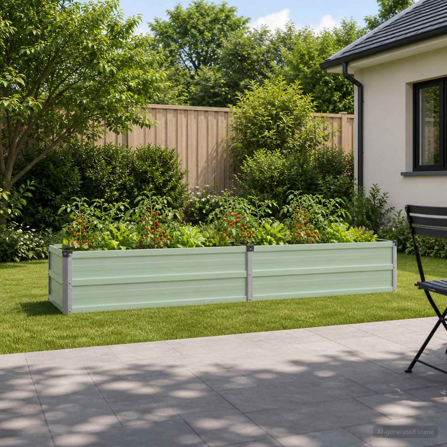 vidaXL Raised Garden Bed Pastel Green 160 x 40 x 24 cm