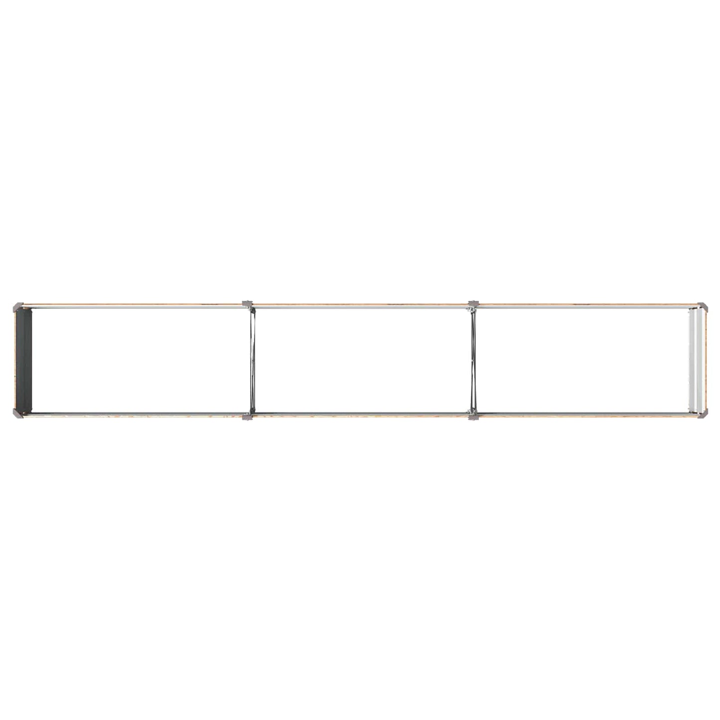 vidaXL Raised Garden Bed Wood Brown 240 x 40 x 24 cm cold-rolled steel
