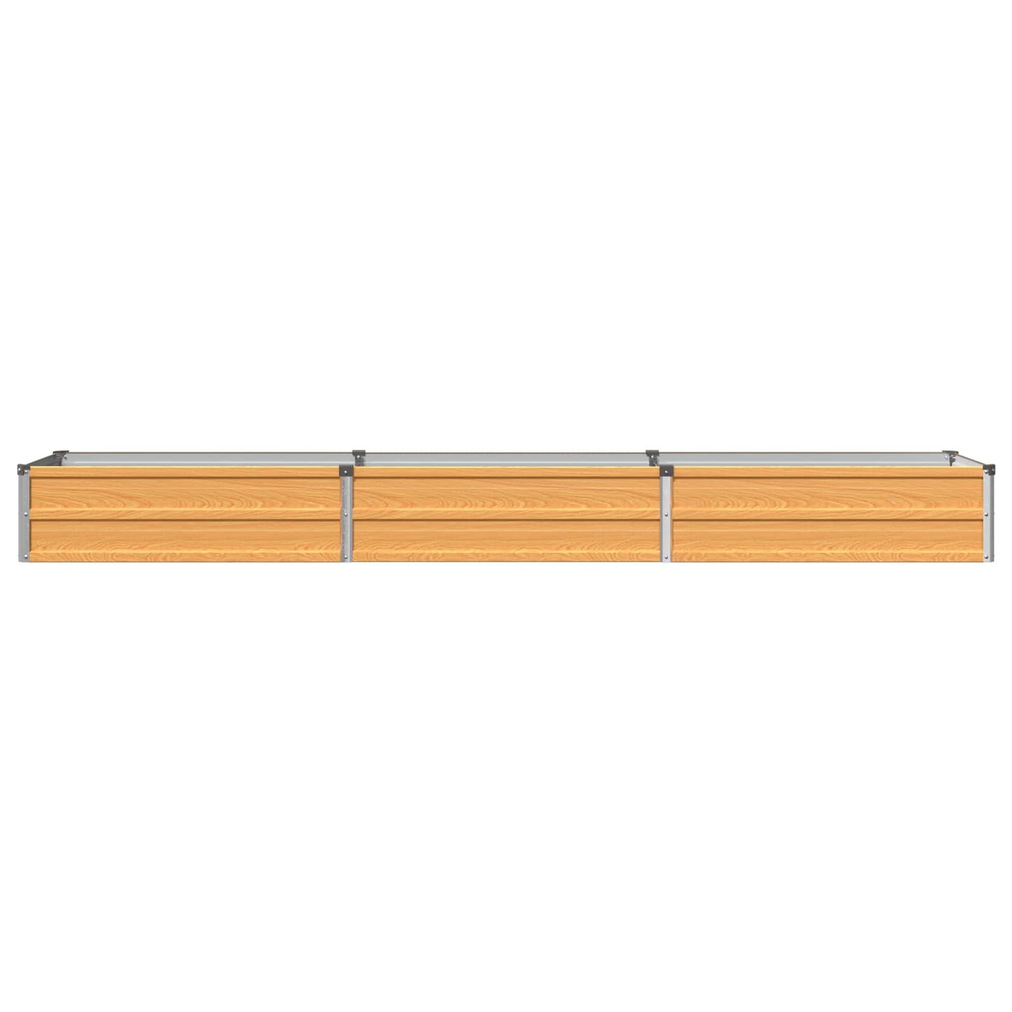 vidaXL Raised Garden Bed Natural 240 x 40 x 24 cm cold-rolled steel