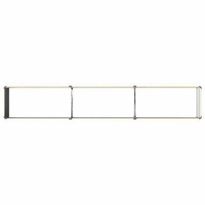 vidaXL Raised Garden Bed Natural 240 x 40 x 24 cm cold-rolled steel
