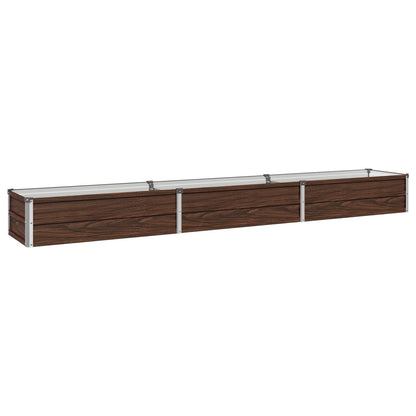 vidaXL Raised Garden Bed Black 240 x 40 x 24 cm cold-rolled steel