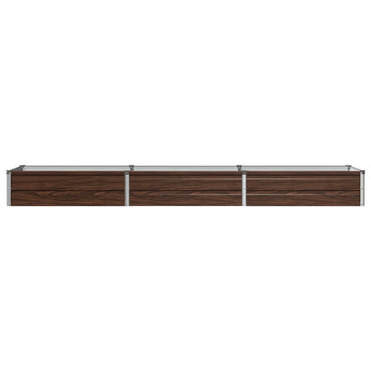 vidaXL Raised Garden Bed Black 240 x 40 x 24 cm cold-rolled steel