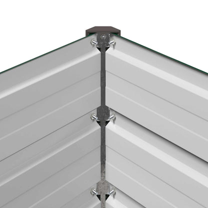 vidaXL Raised Garden Bed Green 240 x 40 x 24 cm cold-rolled steeel
