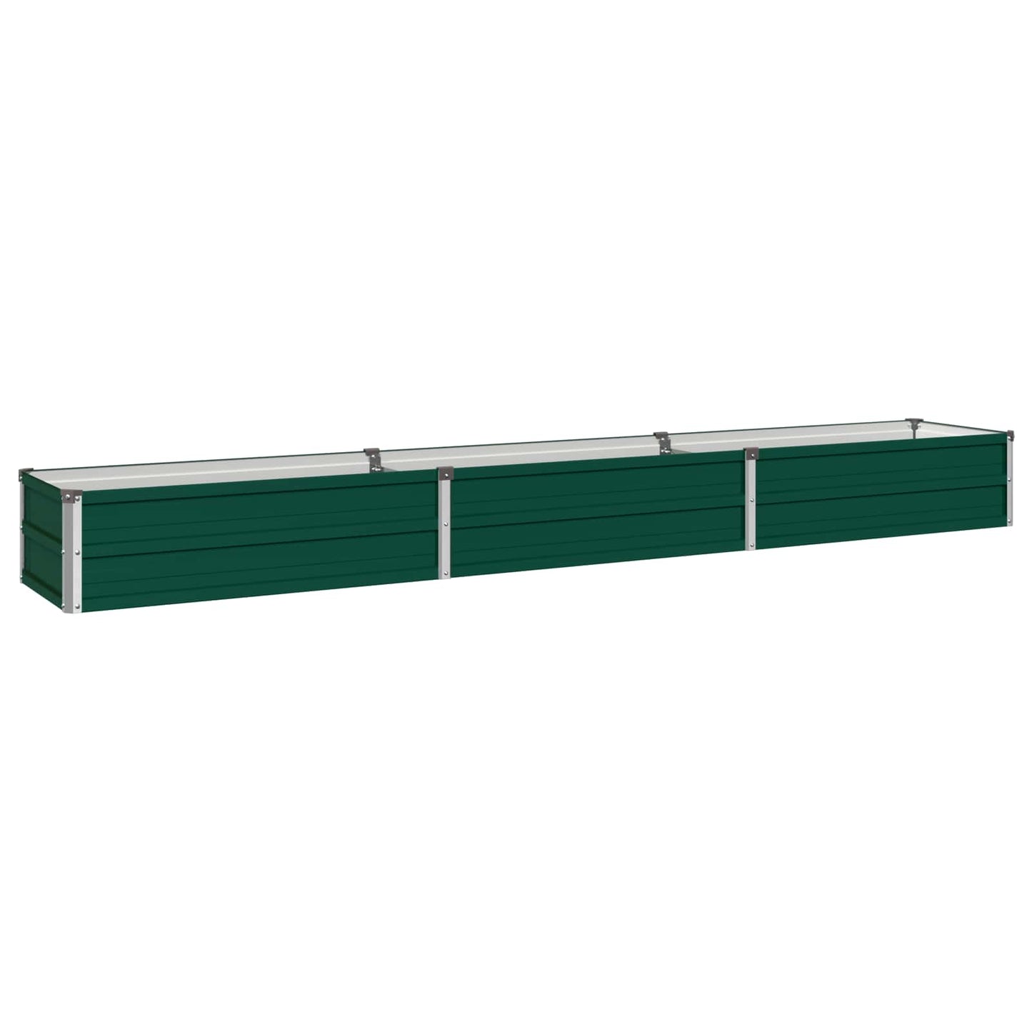vidaXL Raised Garden Bed Green 240 x 40 x 24 cm cold-rolled steeel