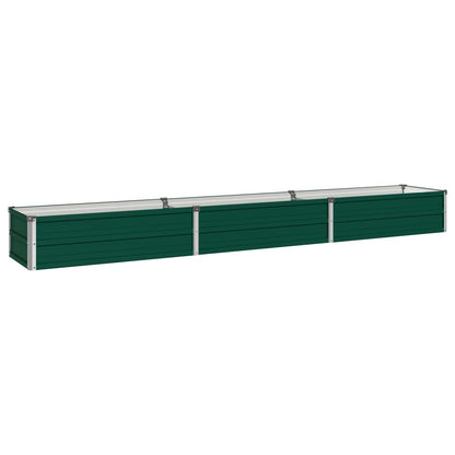 vidaXL Raised Garden Bed Green 240 x 40 x 24 cm cold-rolled steeel