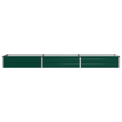 vidaXL Raised Garden Bed Green 240 x 40 x 24 cm cold-rolled steeel