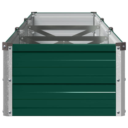 vidaXL Raised Garden Bed Green 240 x 40 x 24 cm cold-rolled steeel