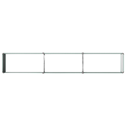 vidaXL Raised Garden Bed Green 240 x 40 x 24 cm cold-rolled steeel