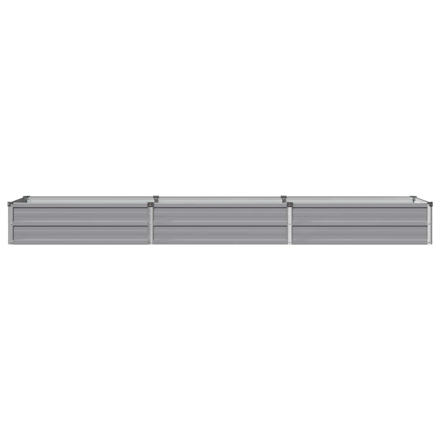 vidaXL Raised Garden Bed Grey 240 x 40 x 24 cm cold-rolled steel