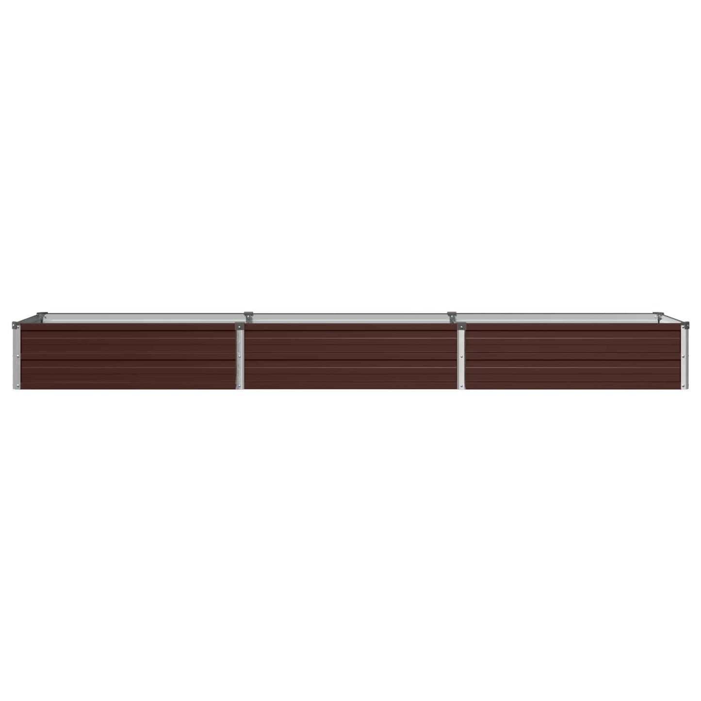 vidaXL Raised Garden Bed Brown 240 x 40 x 24 cm cold-rolled steel