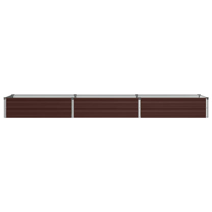 vidaXL Raised Garden Bed Brown 240 x 40 x 24 cm cold-rolled steel