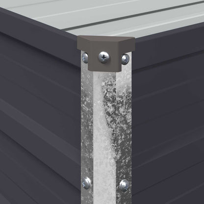 vidaXL Raised Garden Bed Anthracite 240 x 40 x 24 cm cold-rolled steel