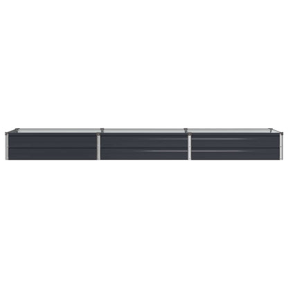 vidaXL Raised Garden Bed Anthracite 240 x 40 x 24 cm cold-rolled steel