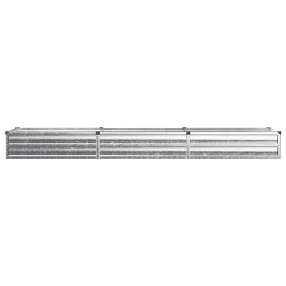 vidaXL Raised Garden Bed Silver 240 x 40 x 24 cm galvanized