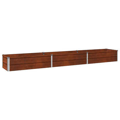 vidaXL Raised Garden Bed Rusty 240 x 40 x 24 cm corton