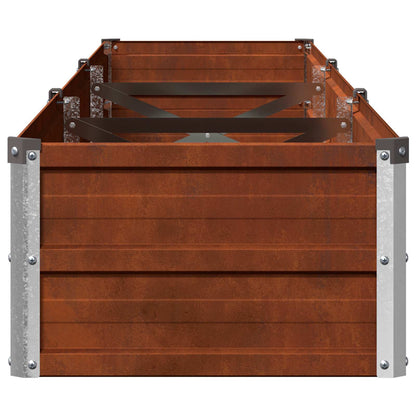 vidaXL Raised Garden Bed Rusty 240 x 40 x 24 cm corton