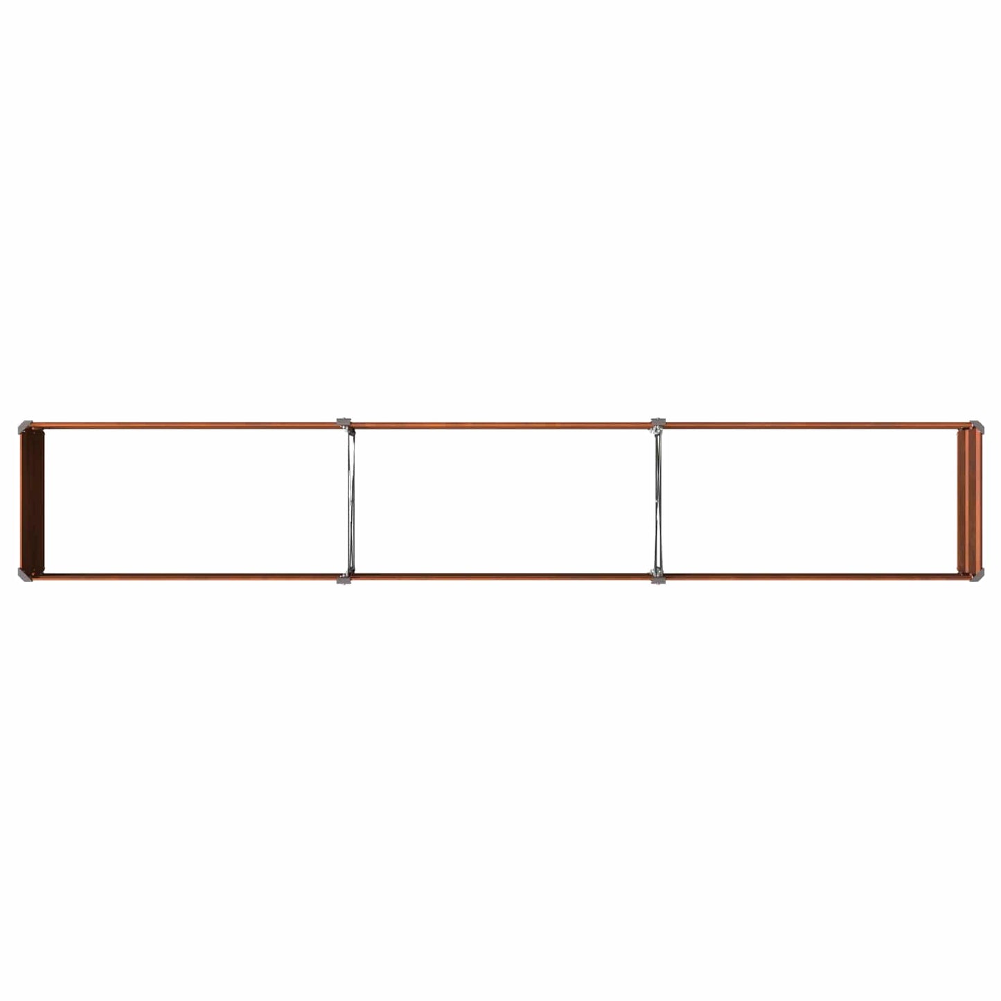 vidaXL Raised Garden Bed Rusty 240 x 40 x 24 cm corton