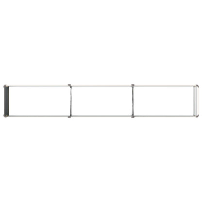 vidaXL Raised Garden Bed Ivory 240 x 40 x 24 cm cold-rolled steel