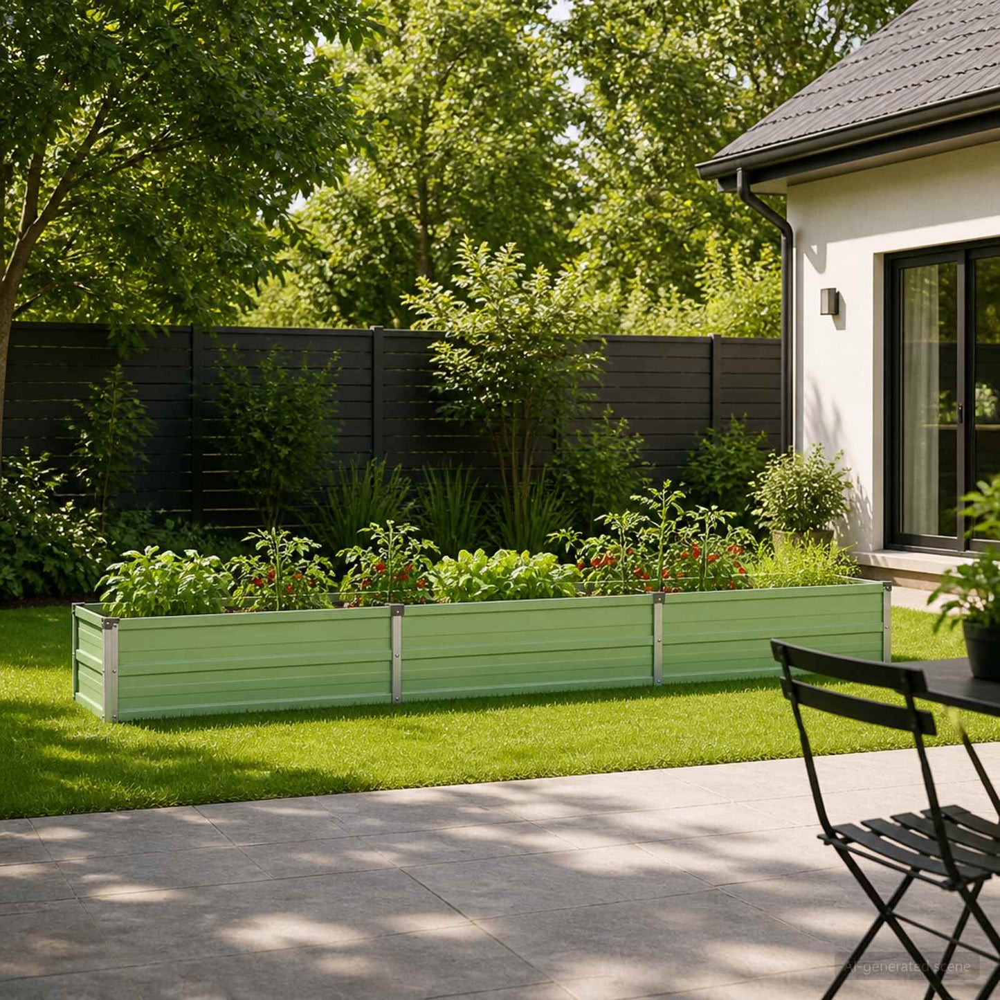 vidaXL Raised Garden Bed Pastel Green 240 x 40 x 24 cm