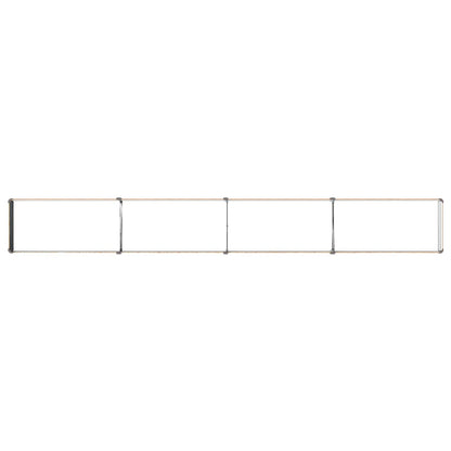 vidaXL Raised Garden Bed Wood Brown 320 x 40 x 24 cm cold-rolled steel