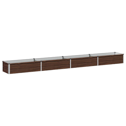 vidaXL Raised Garden Bed Black 320 x 40 x 24 cm cold-rolled steel