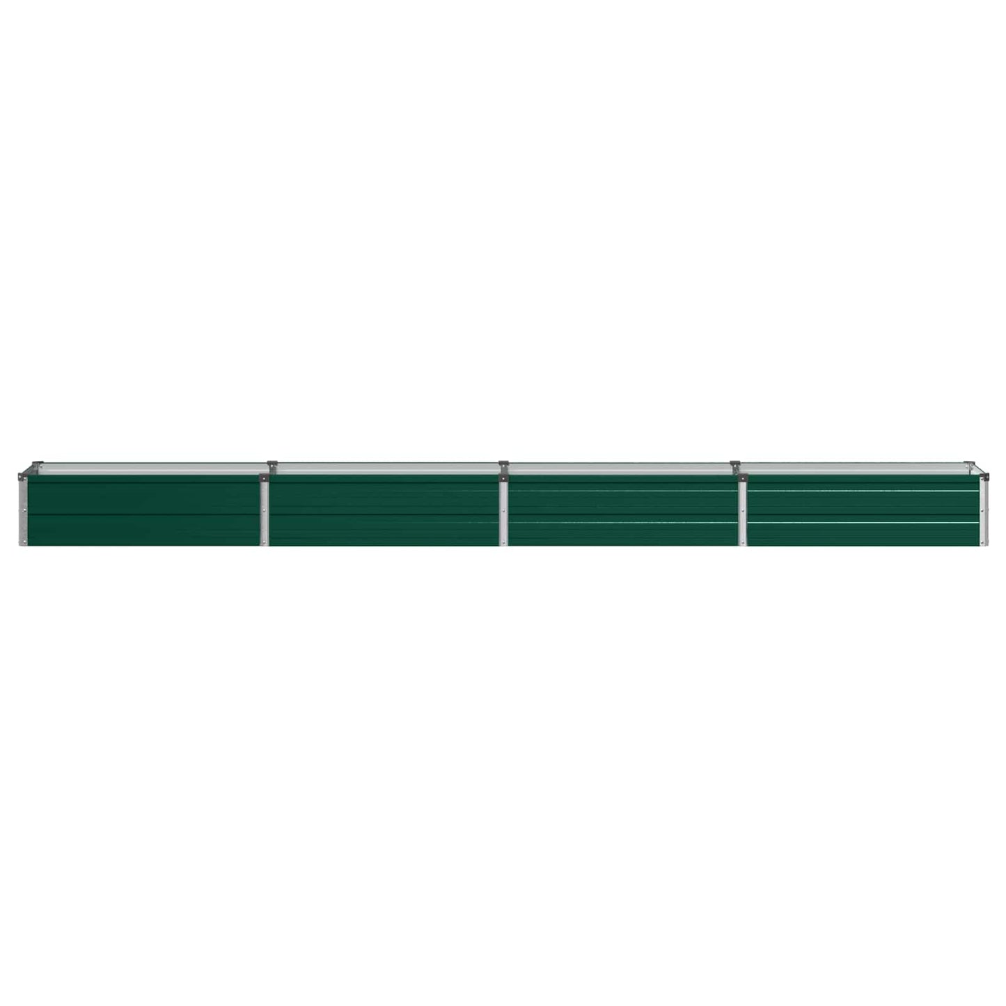 vidaXL Raised Garden Bed Green 320 x 40 x 24 cm cold-rolled steeel