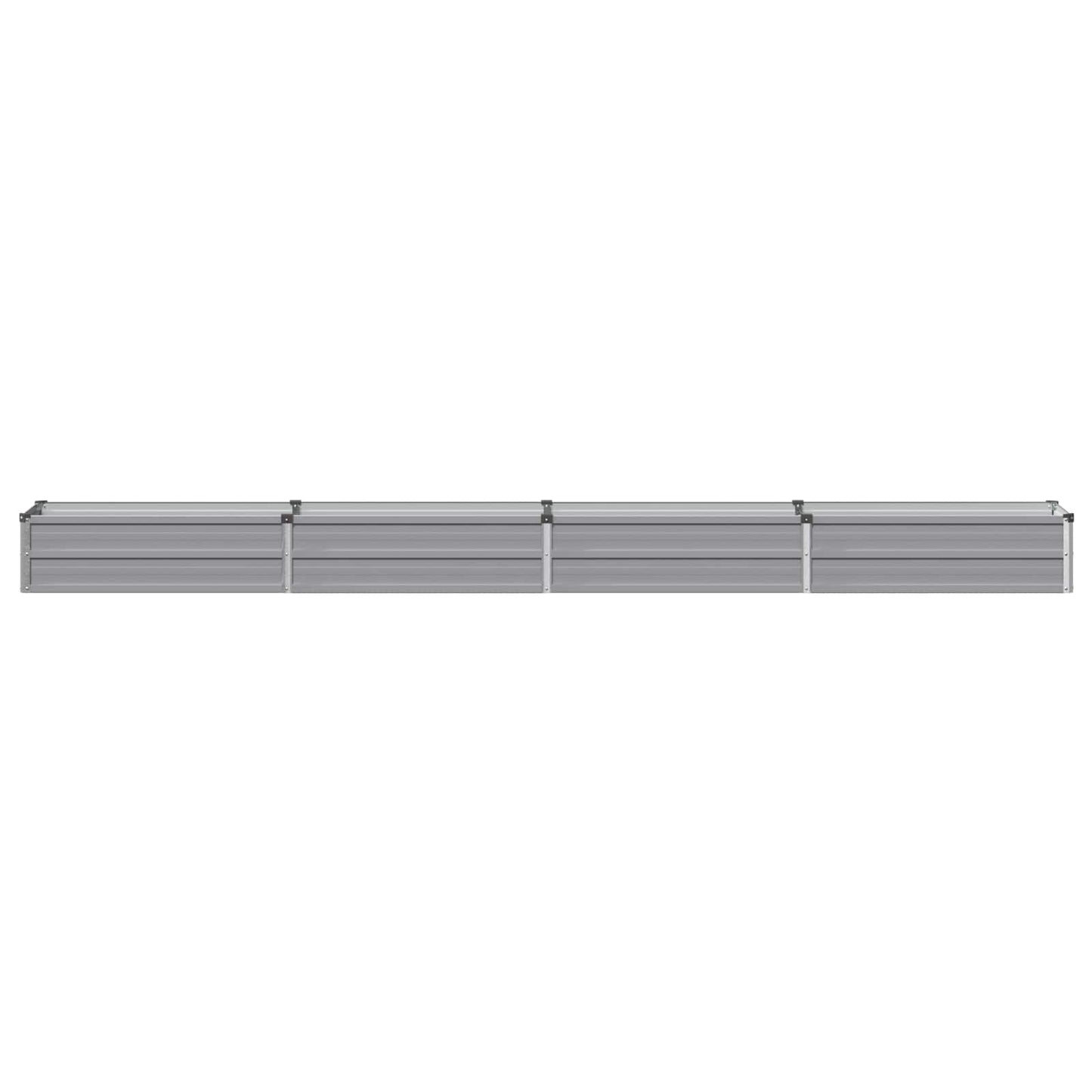 vidaXL Raised Garden Bed Grey 320 x 40 x 24 cm cold-rolled steel