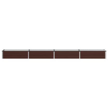 vidaXL Raised Garden Bed Brown 320 x 40 x 24 cm cold-rolled steel