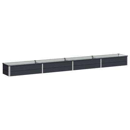 vidaXL Raised Garden Bed Anthracite 320 x 40 x 24 cm cold-rolled steel